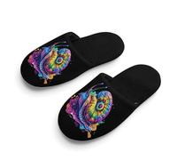 Cool Snail Rainbow Colors Unisex Slippers Warm House Shoes Indoor Slipper Boys And Girls