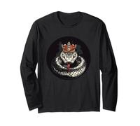 Cool Snake Wearing His Royal Pride Costume Long Sleeve T-Shirt