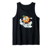 Cool Snowboard Orange Cartoon Citrus Rider Tank Top