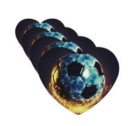 Cool soccer ball Car Air Fresheners Cards Set of 4 Pieces Personalized Car Fresheners Gifts for Men Women Auto Aromatherapy Tablets Hanging Scented Cards for Wardrobe Bathroom