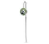 Cool Soccer Ball Metal Bookmark 1" Personalized Book Marks Hook Funny Bookmarks for Women Men Cute Bookmark for Teachers Friends Reading Cool Book Marker Book Lover Gifts
