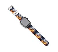 Cool Soccer Ball Watch Band Compatible with Apple Watch Silicone Watch Straps Replacement Straps