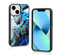 Cool Soccer Phone Case, Creative Football iPhone 13 Mini Case, Non-Slip Pattern Design and Shock Absorption, Soft Silica Gel Frame Support Black Phone Case for Teen Girls and Boys, Women and Men