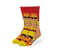 Cool Socks - Hulk Hogan 360° Design - Novelty Crew Socks - Big Kids - Soft Cotton Blend - Fun Wrestling Legend Gift for Young Fans