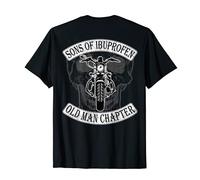 Cool Son Of Ibuprofen Old Man Chapter Funny Older Biker Gift T-Shirt