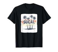 Cool Southern California Outfit Unisex Adults T-Shirt Black S Short Sleeve Cotton Blend Classic Humorous Unique, Humorous Design