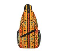 Cool Southwest Tribal Native American Kokopelli Sling Bag for Travel Hiking Men Crossbody Chest Backpack Shoulder Daypack
