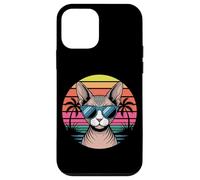 Cool Sphynx Cat With Sunglasses Tropical Sunset Case for iPhone 12 mini