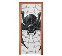 Cool Spider Web Star Black White Door Cover Christmas 36x98 in Hello Summer Banner Spring Summer Seasonal Decor L