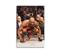 Cool Sports Poster of Boxing Athletes Breaking Out in Jon Jones ArenaWall Art Canvas Poster Music Albums And Movies Decorative Painting for Living Bed Room 24x36inch(60x90cm) Unframe-style