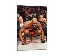 Cool Sports Poster of Boxing Athletes Breaking Out in Jon Jones ArenaWall Art Canvas Poster Music Albums And Movies Decorative Painting for Living Bed Room 16x24inch(40x60cm) Frame-style