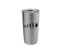 Cool Sports Skateboarding Human Evolution Skateboarder Stainless Steel Insulated Tumbler
