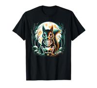 Cool Squirrel Skeleton Halloween Christmas Birthday T-Shirt