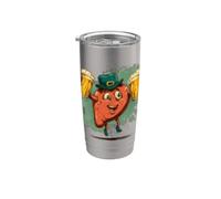 Cool St. Patrick's Day Liver with Hat and Beer Costume Stainless Steel Insulated Tumbler