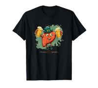 Cool St. Patrick's Day Liver with Hat and Beer Costume T-Shirt