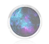 Cool Star River Print Cigarettes Ash Tray Holder Case For Home Office Indoor Decoration,Glass Ashtray Round