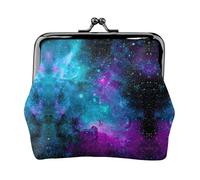Cool Star River Print Coin Purse,Cute Leather Kiss Lock Coin Wallet Portable Wallet for Office and Travel