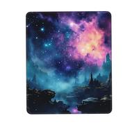 Cool Star River Print Mouse Pad with Stitched Edges Waterproof Laptop Mouse Mat Non-Slip Rubber Base Gaming Mousepad for Home Office Travel