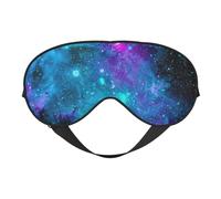 Cool Star River Print Silk Sleep Eye Mask Soft Eye Cover with Adjustable Strap Comfortable for Travel Office Nap
