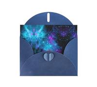 Cool Star River Printing Blank Pearl Paper Greeting Card,Unique Notecards Designs, Envelopes For Thank You, Invitations