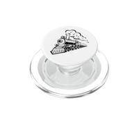 Cool Steam Locomotive Train Engineer Railway Railroad Gift PopSockets PopGrip for MagSafe