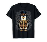 Cool Steampunk Aesthetic Penguin Lover Vintage T-Shirt