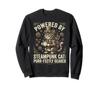 Cool Steampunk Cat Lover Goggles Gear Apparel Sweatshirt