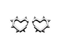 Cool Steampunk-Earring Gothic Spike-Rivet Taper Earring Heart Shape Thorn Stud Earring Jewellery For Women Girl Ornament Spike-Earrings For Women Studs