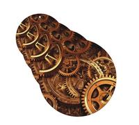 Cool Steampunk Gears Car Air Freshener Cards for Women Men 4 Pack Cute Car Accessories Long Lasting Scent Car Diffuser Hanging Auto Aromatherapy Tablets Car Fresheners Gifts