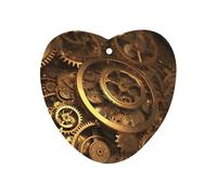 Cool Steampunk Gears Car Air Freshener Hanging, Long Lasting Scented Car Aromatherapy Tablets, Love form Fragrance Scented Cards for Vehicles, Bedroom, Wardrobe White-style