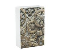 Cool Steampunk Gears Cigarette Case Vintage Cigarette Holder Case Plastic Cigarette Box Portable Thin Cigar Boxes Pocket Cigarettes Storage Container for Men Women