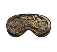 Cool Steampunk Gears Eye Cover Breathable Comfortable Eyeshade Soft Skin Friendly Sleep Mask Party Night Blindfold with Fashion Adjustable Eye Mask for Night Sleeping Travel Nap