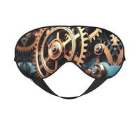 Cool Steampunk Gears Eye Mask for Sleeping, Sleeping Mask Blocking Out Light Perfectly for Women and Men, Soft and Comfortable Blindfold for Travelling