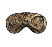 Cool Steampunk Gears Eye Mask for Women & Men, Breathable & Adjustable Eye Cover, Ultra Soft Sleep Mask, Lightweight Travel Blindfold for Airplane, Nap, Night Sleeping