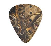 Cool Steampunk Gears Guitar Plectrums Classical Triangle Bass Acoustic And Electric Guitar Plectrums For Guitarists 12 Pieces