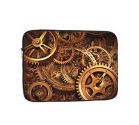Cool Steampunk Gears Laptop Case 10 inch, Shockproof Protective Computer Sleeve Cover Water Resistant Laptop Bag Carrying Tablet Cover Briefcase Handbags Gifts for Men Women