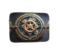 Cool Steampunk Gears Laptop Sleeve Case 10 Inch Suitable For Notebook Computer Tablet Traveling Carrying Simple Case