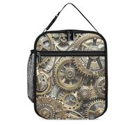Cool Steampunk Gears Lunch Bag for Adults - Reusable Insulated Lunchbox, Leakproof Small Lunch Box Tote for Men & Women, Portable Food Cooler Bag for Work, Office, Picnics