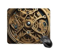 Cool Steampunk Gears Mouse Pad Square Mouse Mat Non-Slip Rubber Base Mousepad Wireless Mice Mat for Gaming, Office & Home, Waterproof Mouses Mats for Laptop/Desktop 20 * 25cm