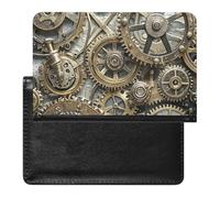 Cool Steampunk Gears Passport Holder ID Card Protector Case Holder Travel Pack Unisex-adult Waterproof Passport