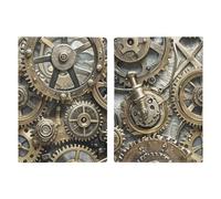 Cool Steampunk Gears Passport Holder Personalized Passport Wallet for Women Men Travel Document Organizer Holder