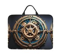 Cool Steampunk Gears Pattern Laptop Sleeve Case 14 in Suitable for Notebook Computer Tablet Traveling Carrying Simple Case