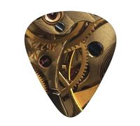 Cool Steampunk Gears Print Guitar Picks,12 Pack Guitar Plectrums Thin, For Bass Electric Acoustic Guitars Ukulele