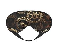 Cool Steampunk Gears Print Soft Eye Mask Beneficial Block Light Nap Night Use Travel Camping Meditation Yoga
