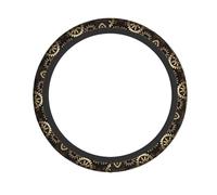 Cool Steampunk Gears Print Steering Wheel Cover Non-Slip Ergonomic Design Decoration Car Interior Accessory