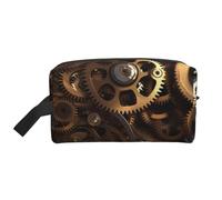 Cool Steampunk Gears Printed Makeup Bag Travel Portable Cosmetic Bag Large Capacity Makeup Case Toiletry Handbag Organiser for Women