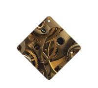 (Cool Steampunk Gears) Printed Paper Car Air Freshener Lavender Scented Hanging Odor Remover 10/40/100 Pcs for Vehicle Home Closet Wardrobe - Square