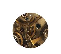 (Cool Steampunk Gears) Printed Paper Car Air Freshener Lavender Scented Hanging Odor Remover 10/40/100 Pcs for Vehicle Home Closet Wardrobe - Round Shape