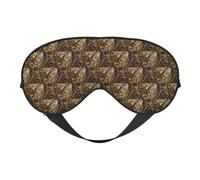 Cool Steampunk Gears Printing Soft Eye Mask Reversible Cover for Travel Adjustable Strap Blackout Sleep