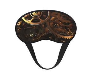 Cool Steampunk Gears Sleep Mask for Side Sleeper Eye Mask for Sleeping Light Blocking Soft Breathable Sleep Eye Mask for Women Men Adjustable Elastic Strap Travel Nap Blackout Eye Shade Cover